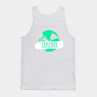 The Explorer Of World Nature Magic Landscape Similar To Map Tank Top